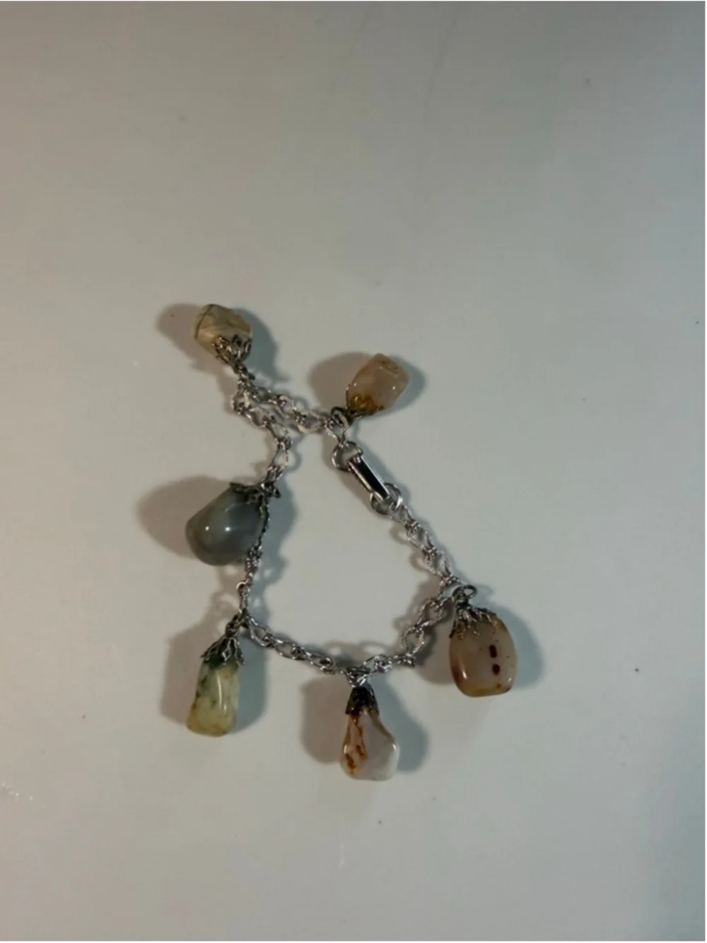 Pre-Loved Curated Bracelet Stack with Natural Stones and Inspirational Elements
